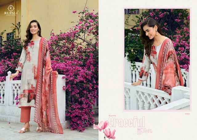 Rupali Fashion Radhya Musline Dress Material 4 pcs Catalogue