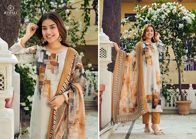 Rupali Fashion Radhya Musline Dress Material 4 pcs Catalogue