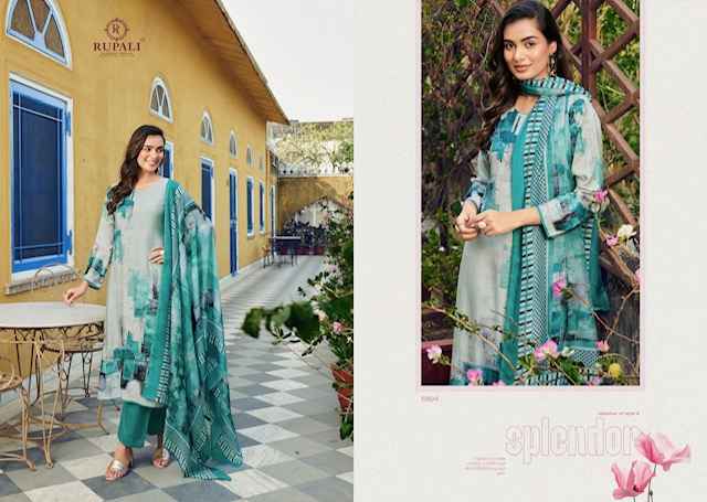 Rupali Fashion Radhya Musline Dress Material 4 pcs Catalogue