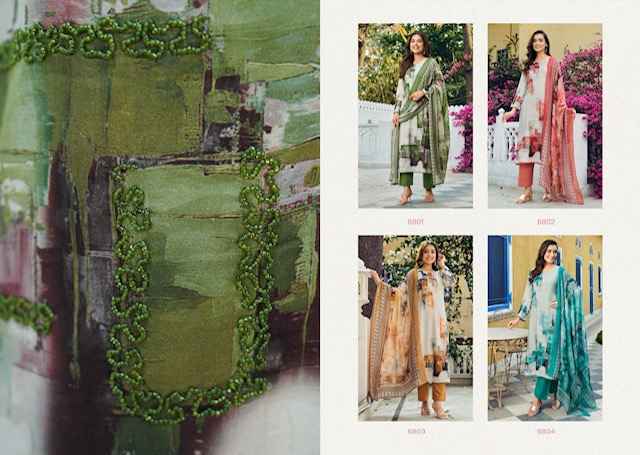 Rupali Fashion Radhya Musline Dress Material 4 pcs Catalogue