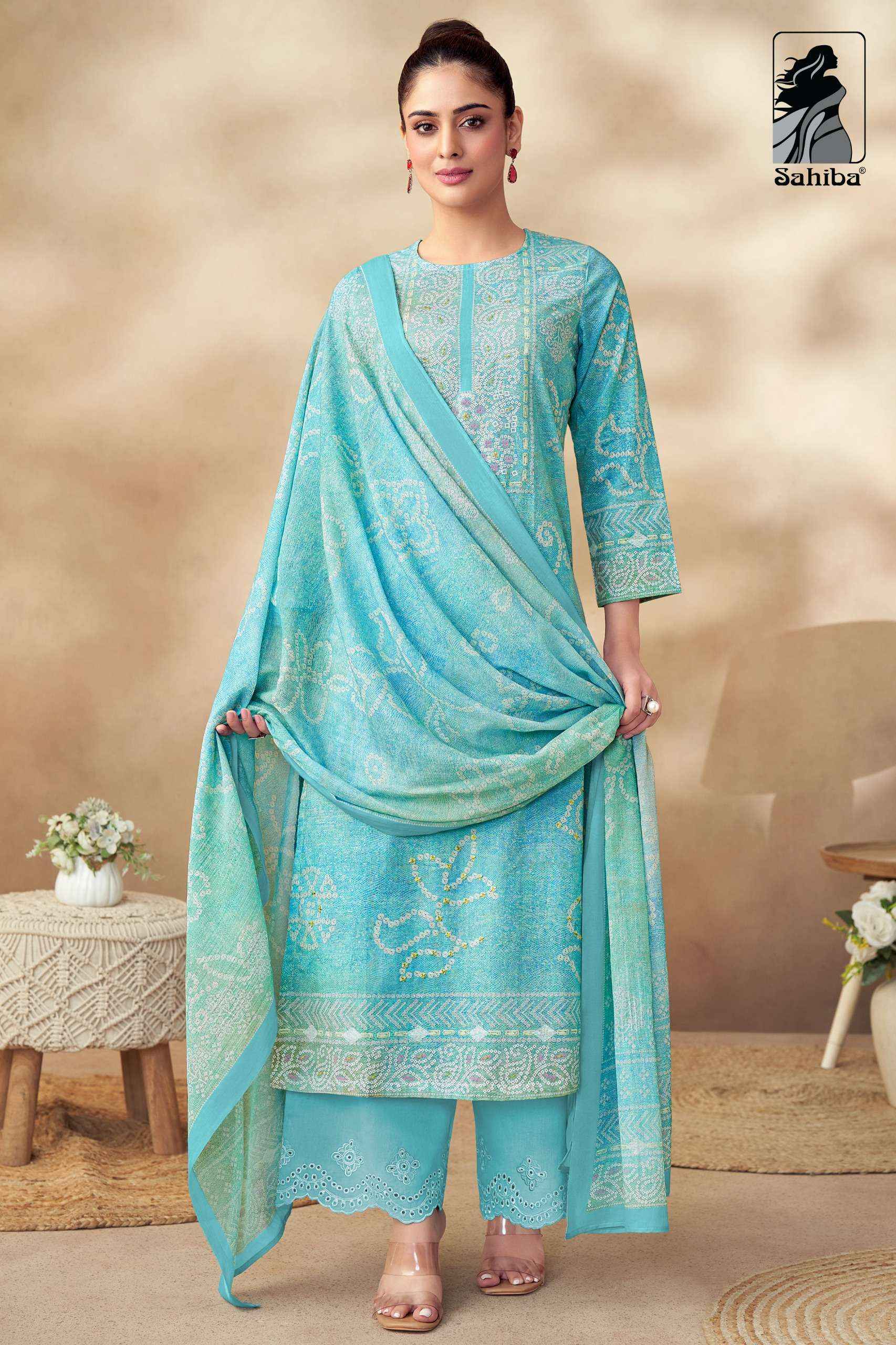 Sahiba Tanisha Lawn Cotton Dress Material 6 pcs Catalogue