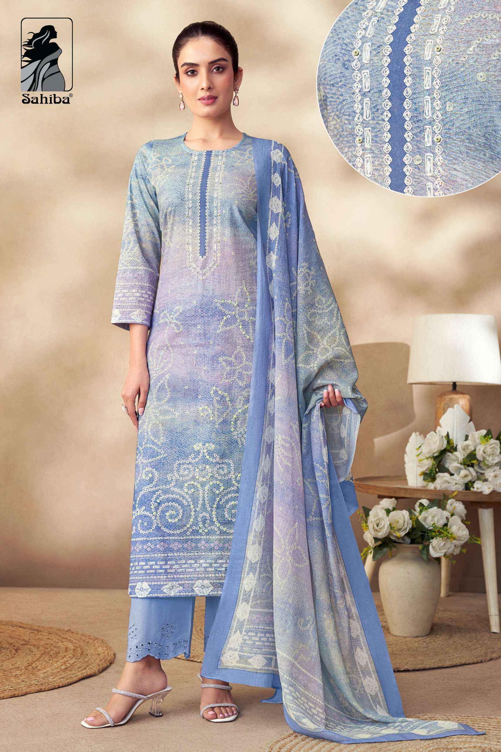 Sahiba Tanisha Lawn Cotton Dress Material 6 pcs Catalogue