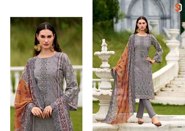 Shraddha Designer Bin Saeed Vol 15 Cotton Dress Material 6 pcs Cataloge