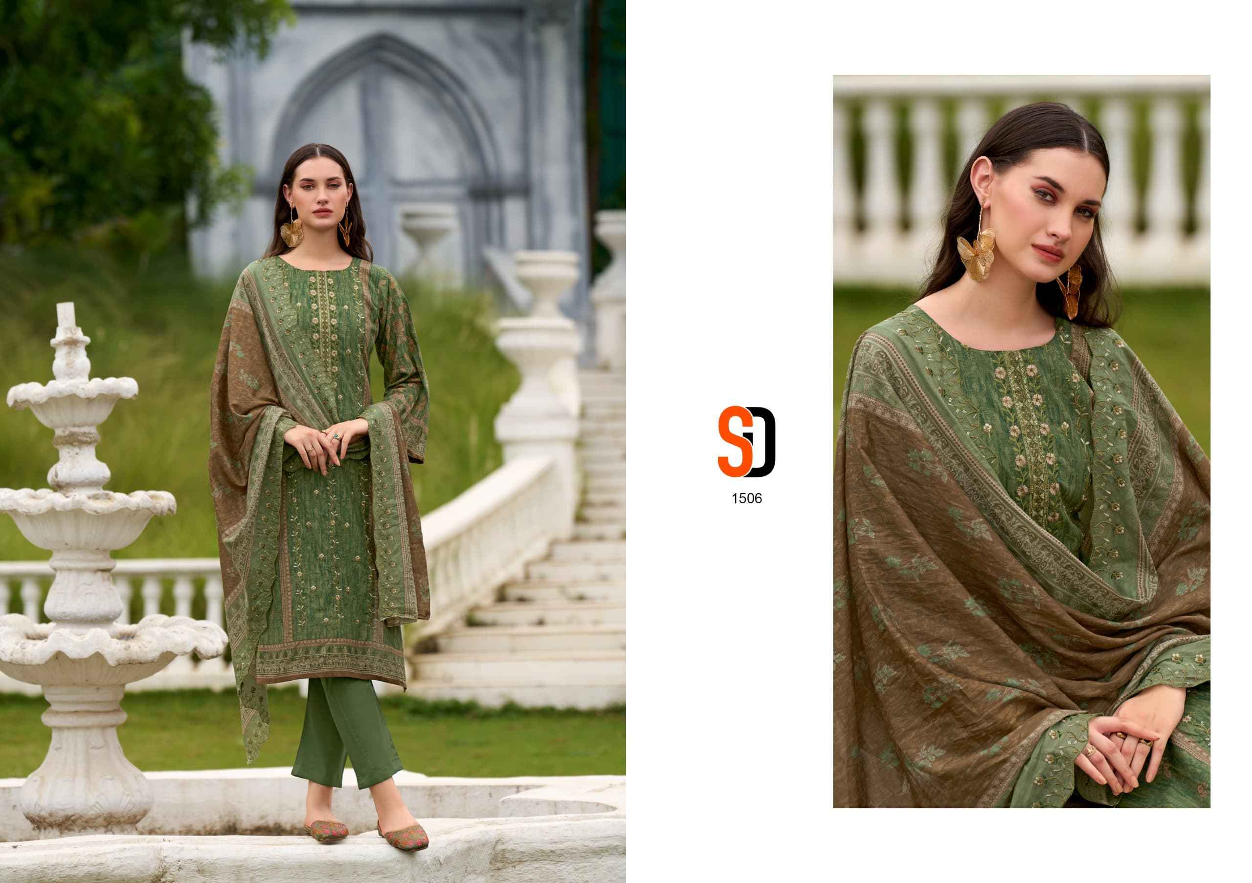 Shraddha Designer Bin Saeed Vol 15 Cotton Dress Material 6 pcs Cataloge
