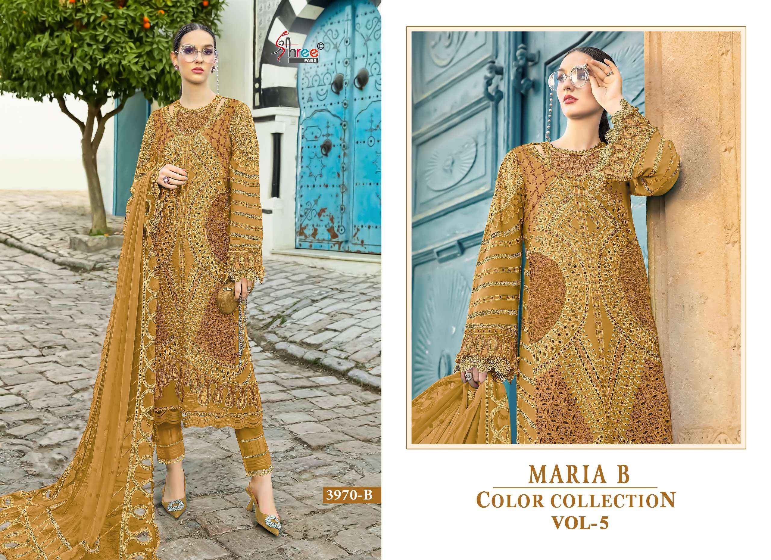 Shree Fabs Maria B Colour Collection Vol 5 Cotton Dress Material 4 pcs Catalogue