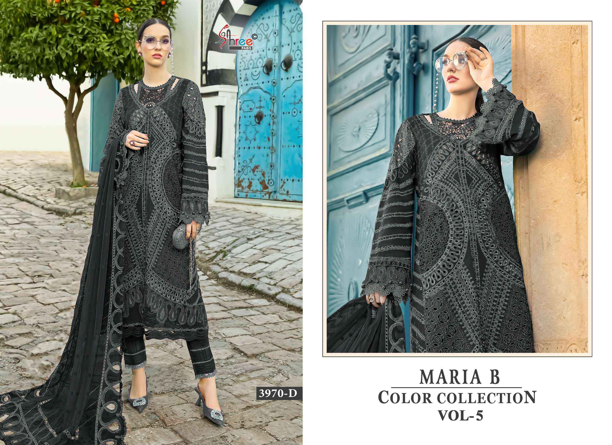 Shree Fabs Maria B Colour Collection Vol 5 Cotton Dress Material 4 pcs Catalogue