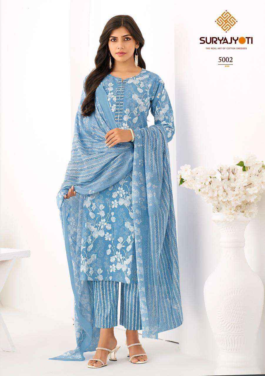 Suryajyoti Ice Look Vol 5 Cotton Dress Material 8 pcs Catalogue