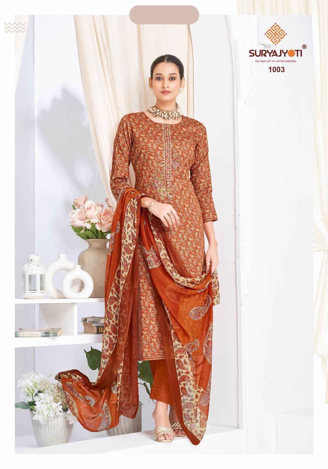 Suryajyoti Kalpana Vol 1 Jam Satin Dress Material 6 pcs Catalogue