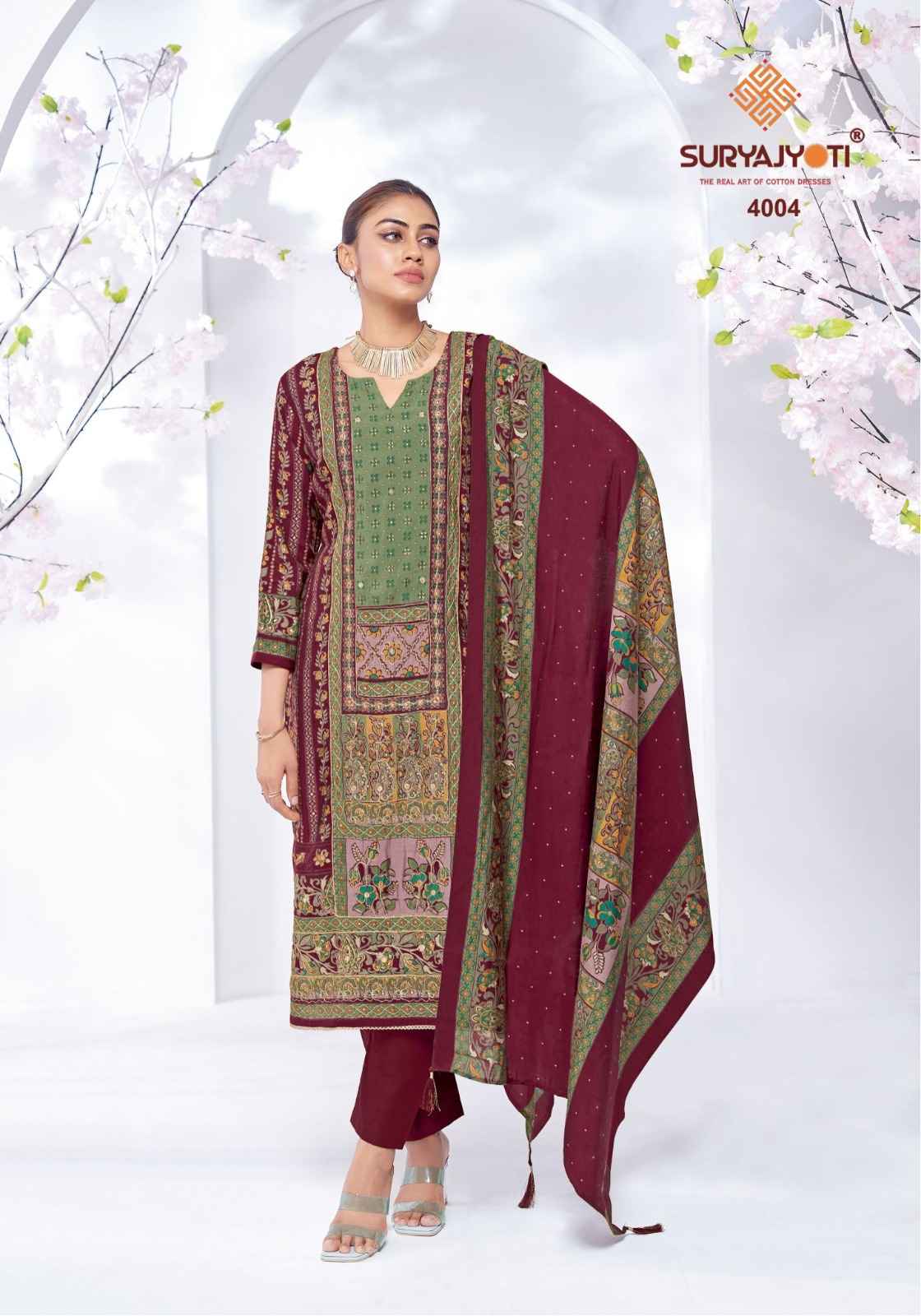 Suryajyoti Kanchan Vol 4 Modal Dress Material 6 pcs Catalogue