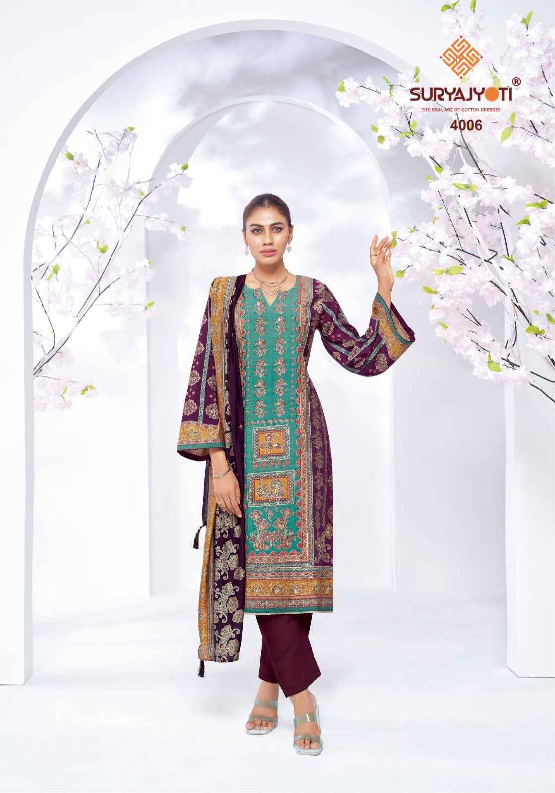 Suryajyoti Kanchan Vol 4 Modal Dress Material 6 pcs Catalogue