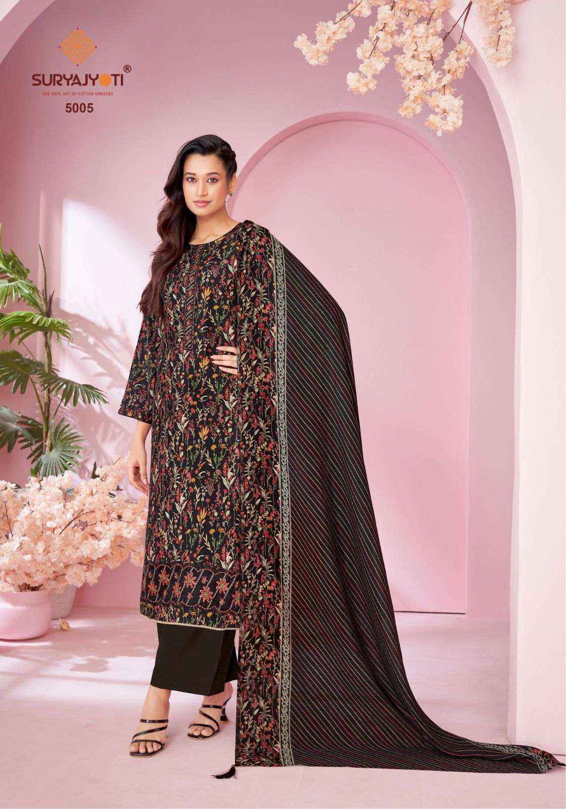 Suryajyoti Kanika Vol 5 Modal Dress Material 6 pcs Catalogue