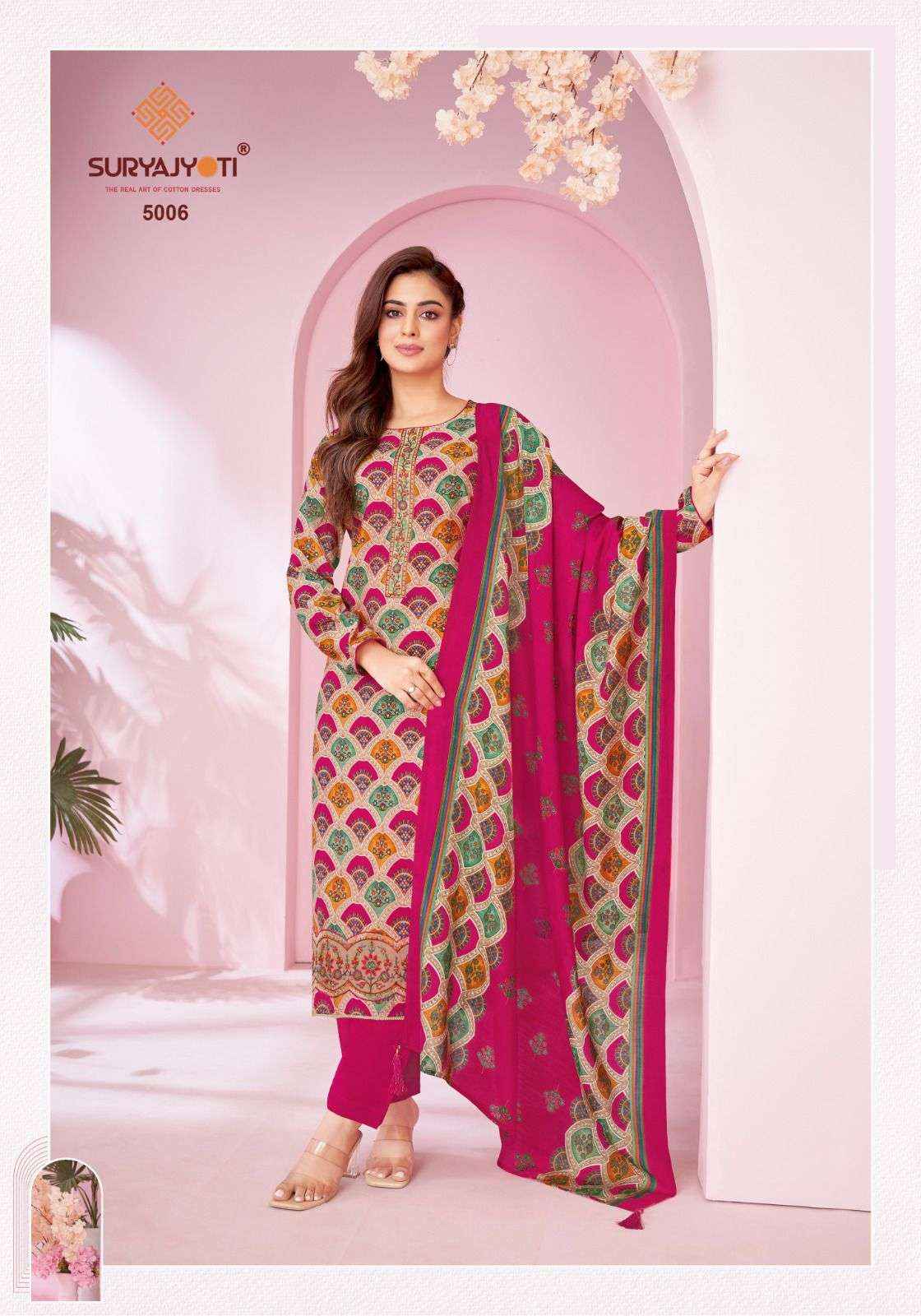 Suryajyoti Kanika Vol 5 Modal Dress Material 6 pcs Catalogue