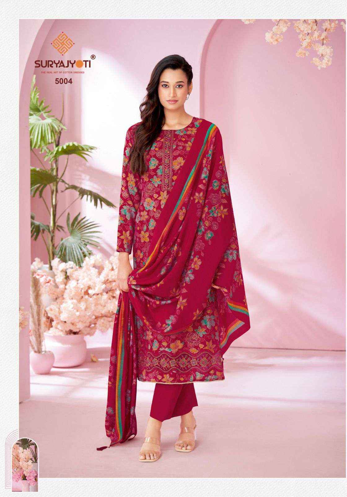 Suryajyoti Kanika Vol 5 Modal Dress Material 6 pcs Catalogue