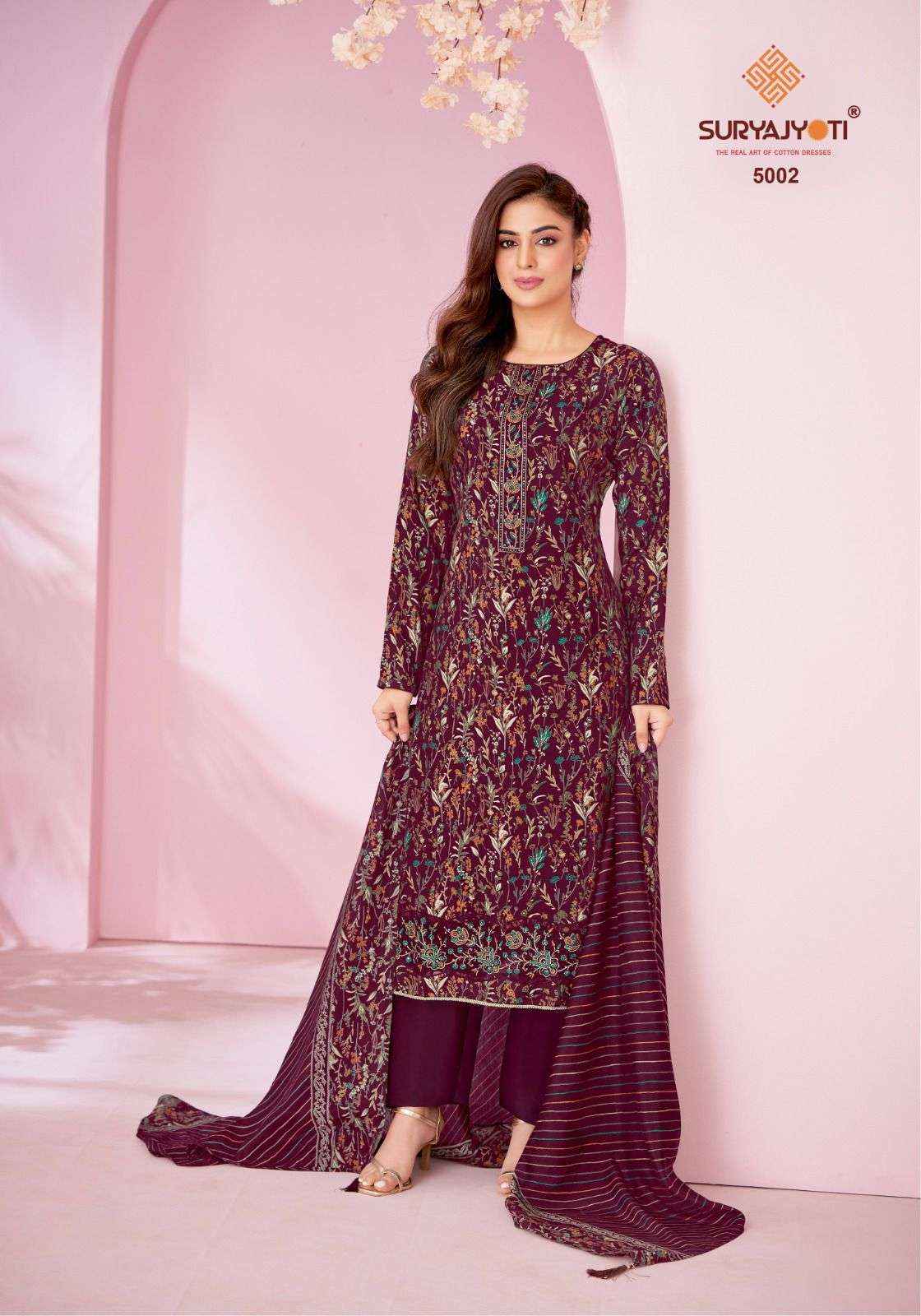 Suryajyoti Kanika Vol 5 Modal Dress Material 6 pcs Catalogue