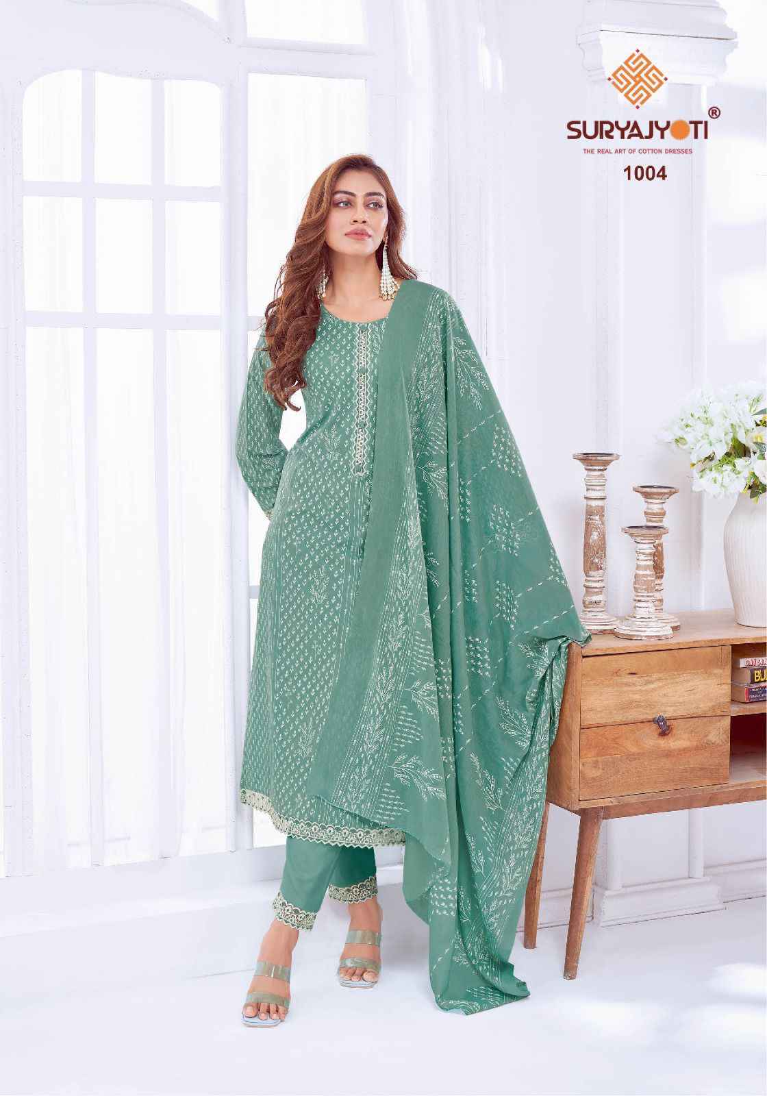 Suryajyoti Kashvi Vol 1 Cambric Cotton Dress Material 6 Pc Catalouge