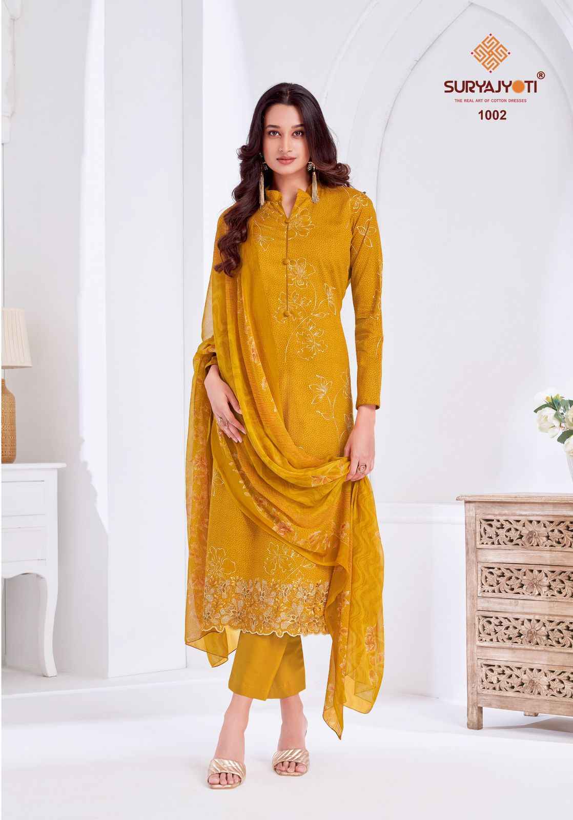 Suryajyoti Kashya Vol 1 Lawn Dress Material 8 Pc Catalouge