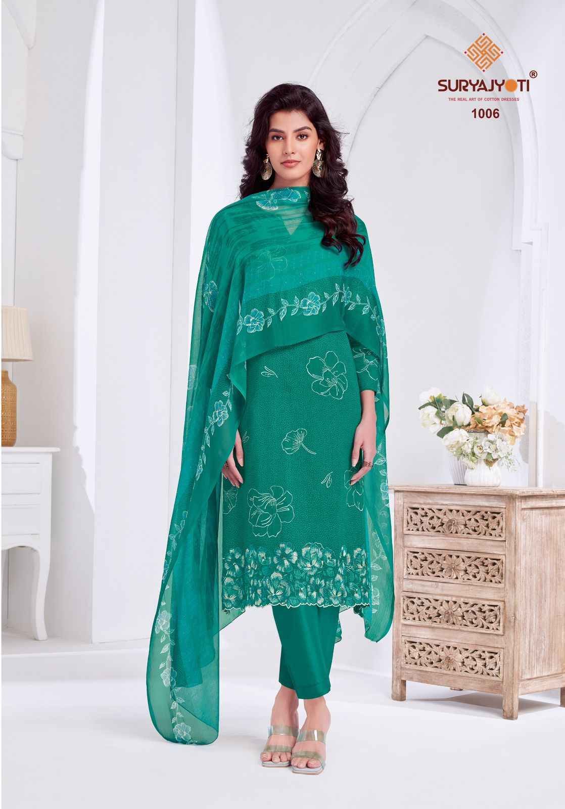 Suryajyoti Kashya Vol 1 Lawn Dress Material 8 Pc Catalouge