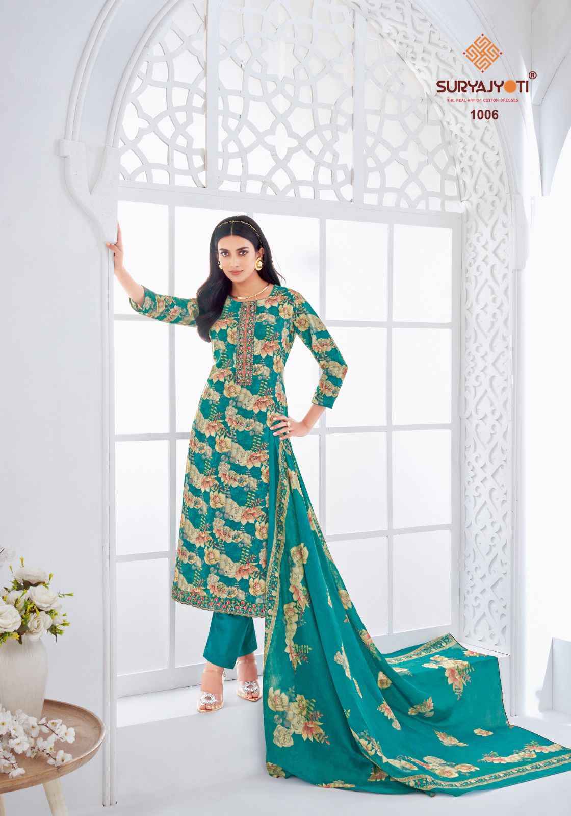 Suryajyoti Khusboo Vol 1 Lawn Dress Material 8 Pc Catalouge