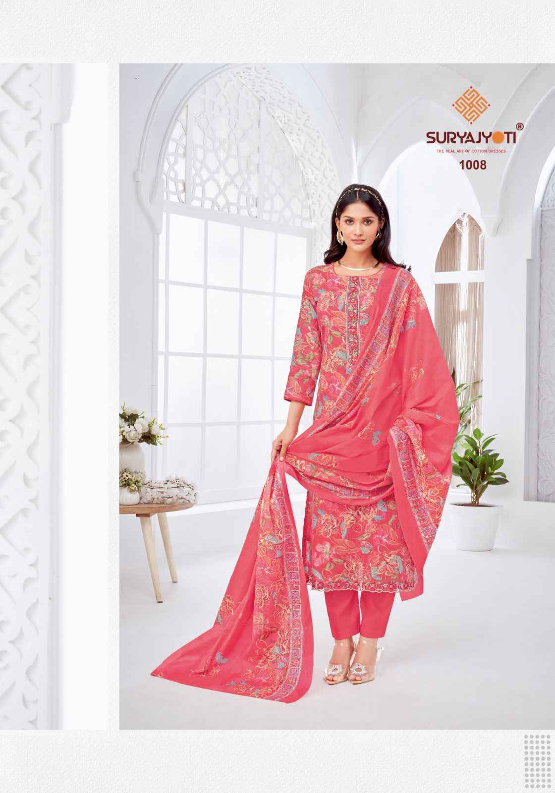 Suryajyoti Khusboo Vol 1 Lawn Dress Material 8 Pc Catalouge