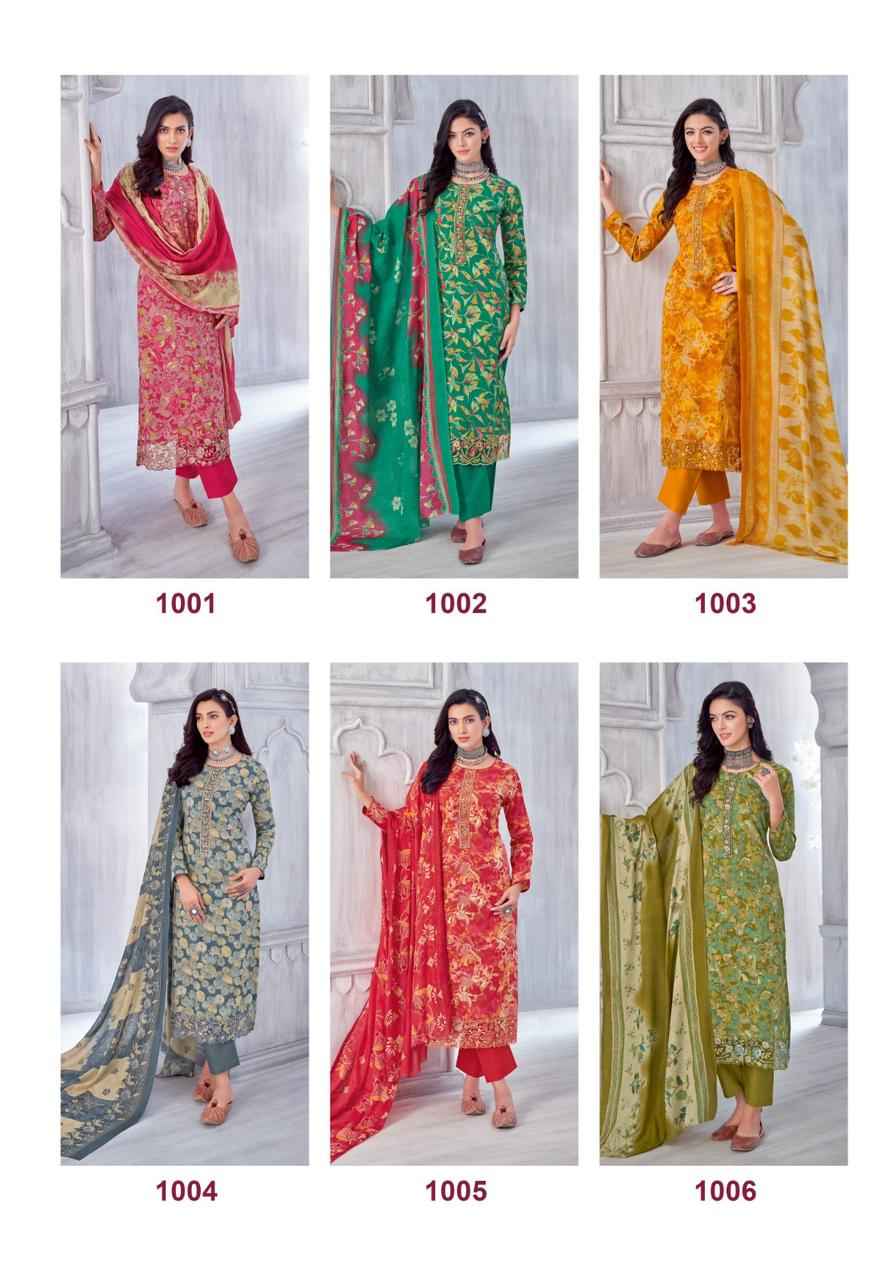 Suryajyoti Kia Vol 1 Lawn Cotton Dress Material 8 pcs Catalogue