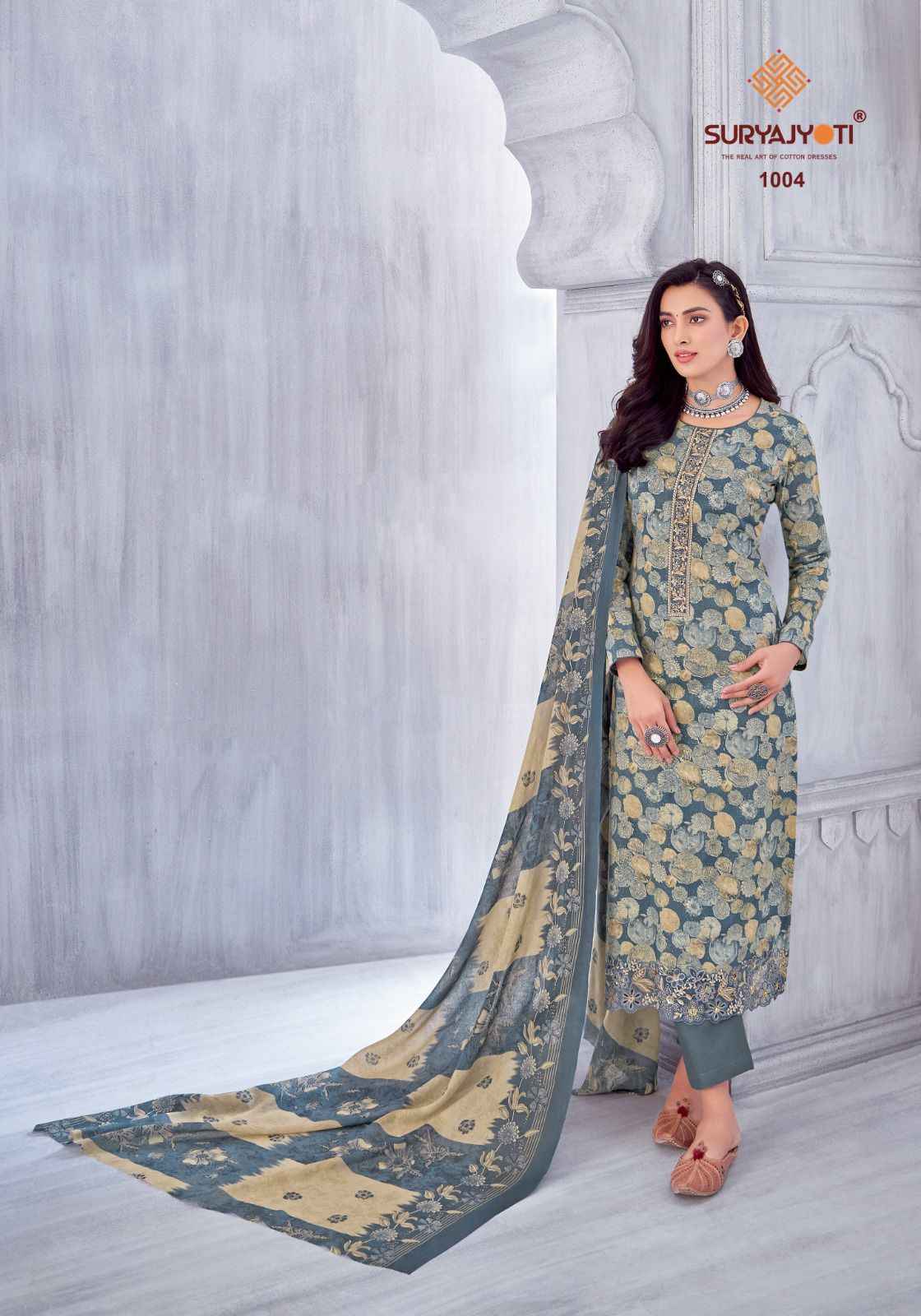 Suryajyoti Kia Vol 1 Lawn Cotton Dress Material 8 pcs Catalogue