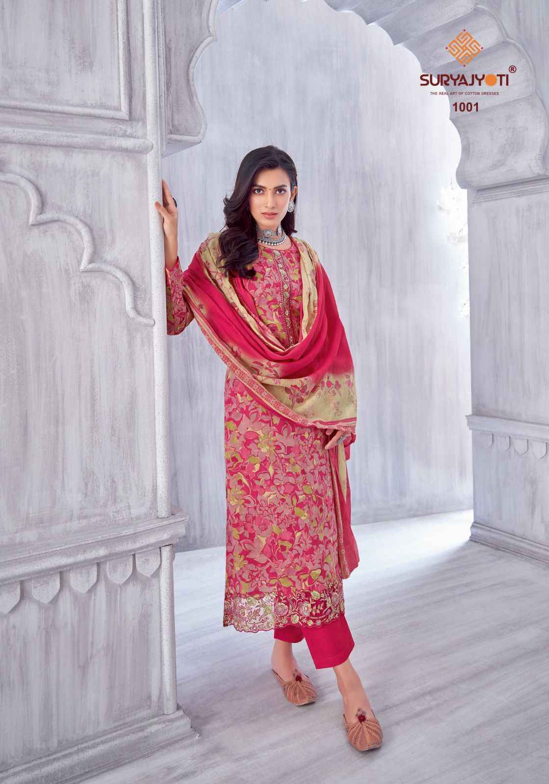 Suryajyoti Kia Vol 1 Lawn Cotton Dress Material 8 pcs Catalogue