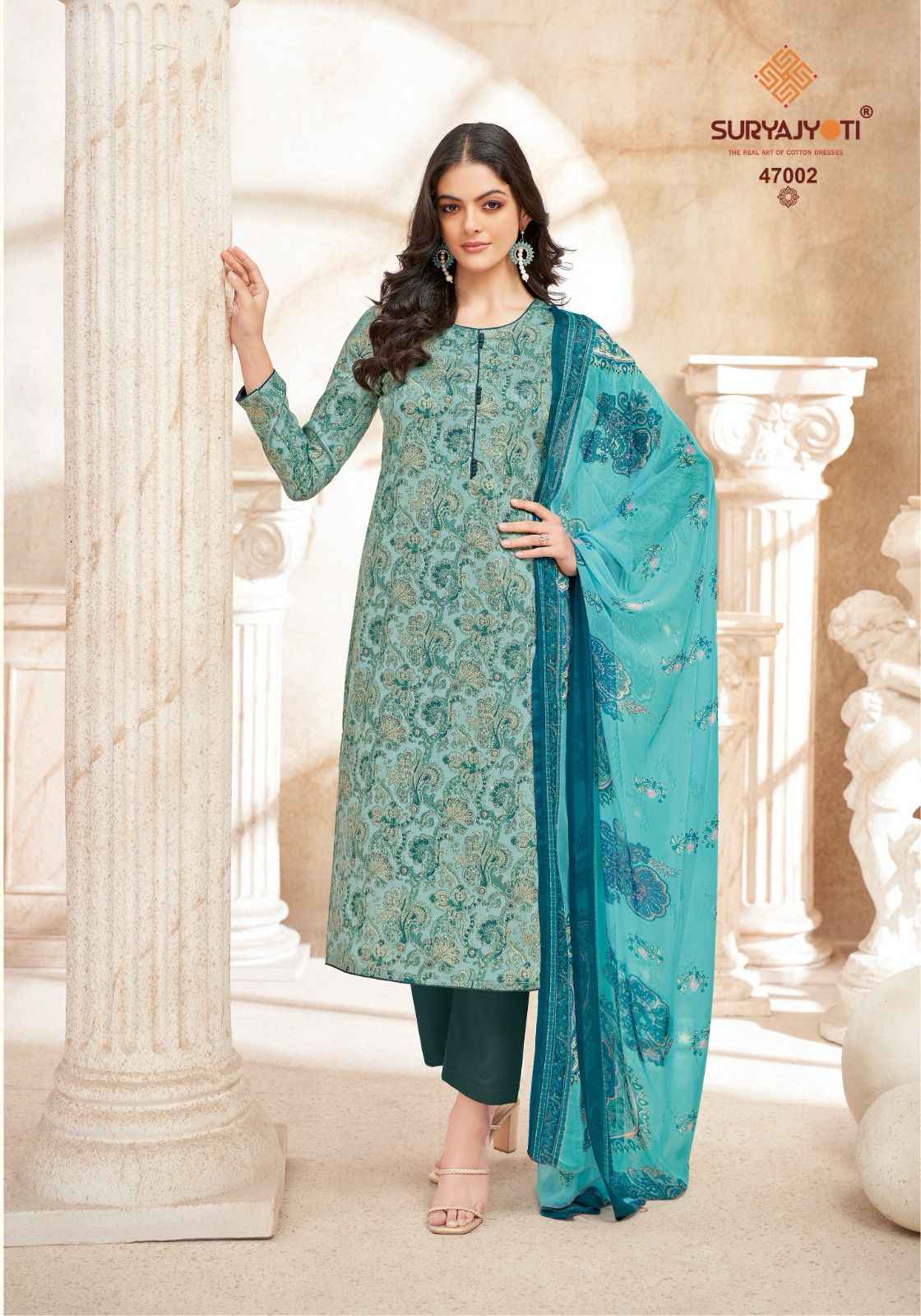 Suryajyoti Naishaa Vol 47 Jam Satin Dress Material 10 pcs Catalogue