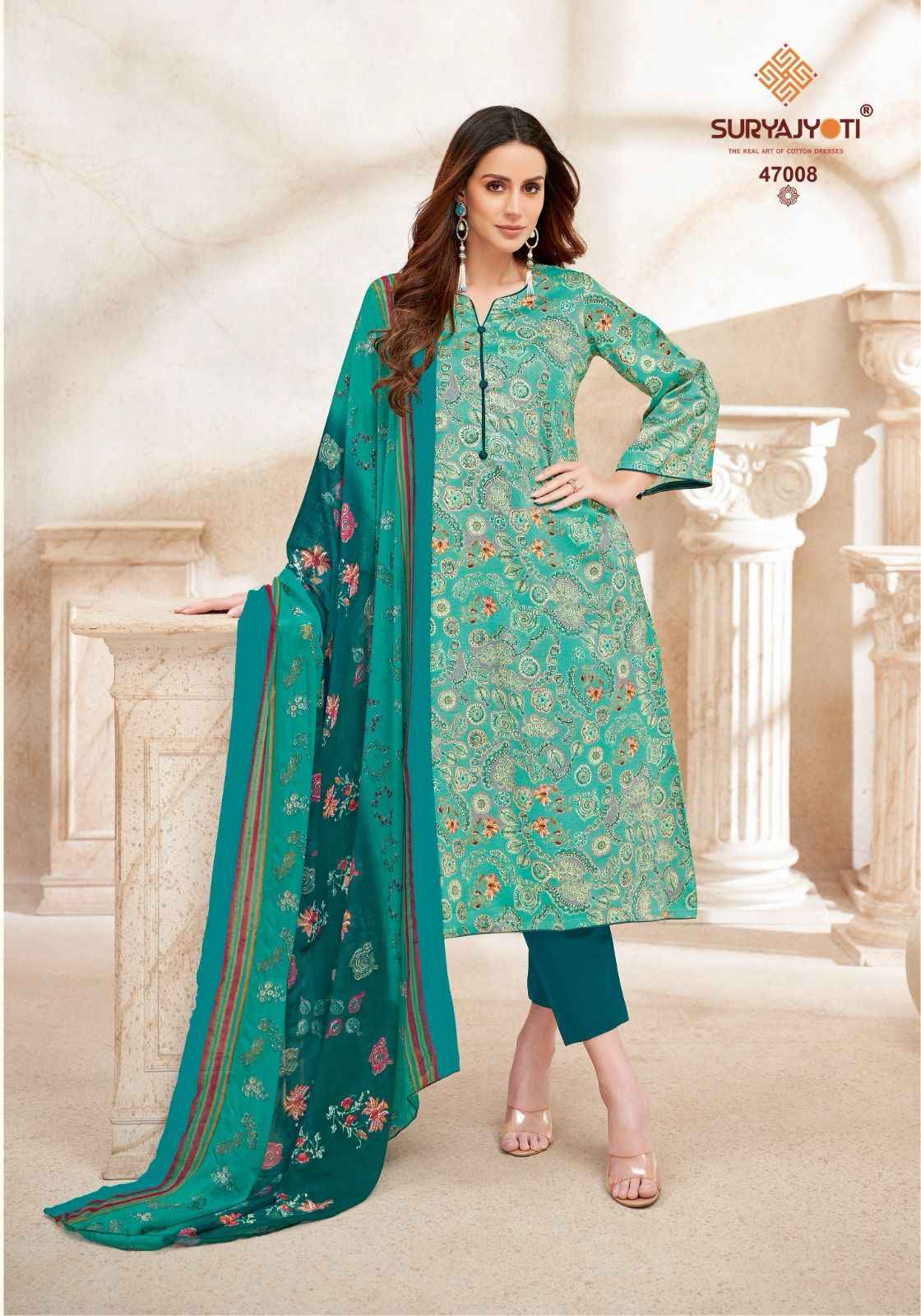 Suryajyoti Naishaa Vol 47 Jam Satin Dress Material 10 pcs Catalogue