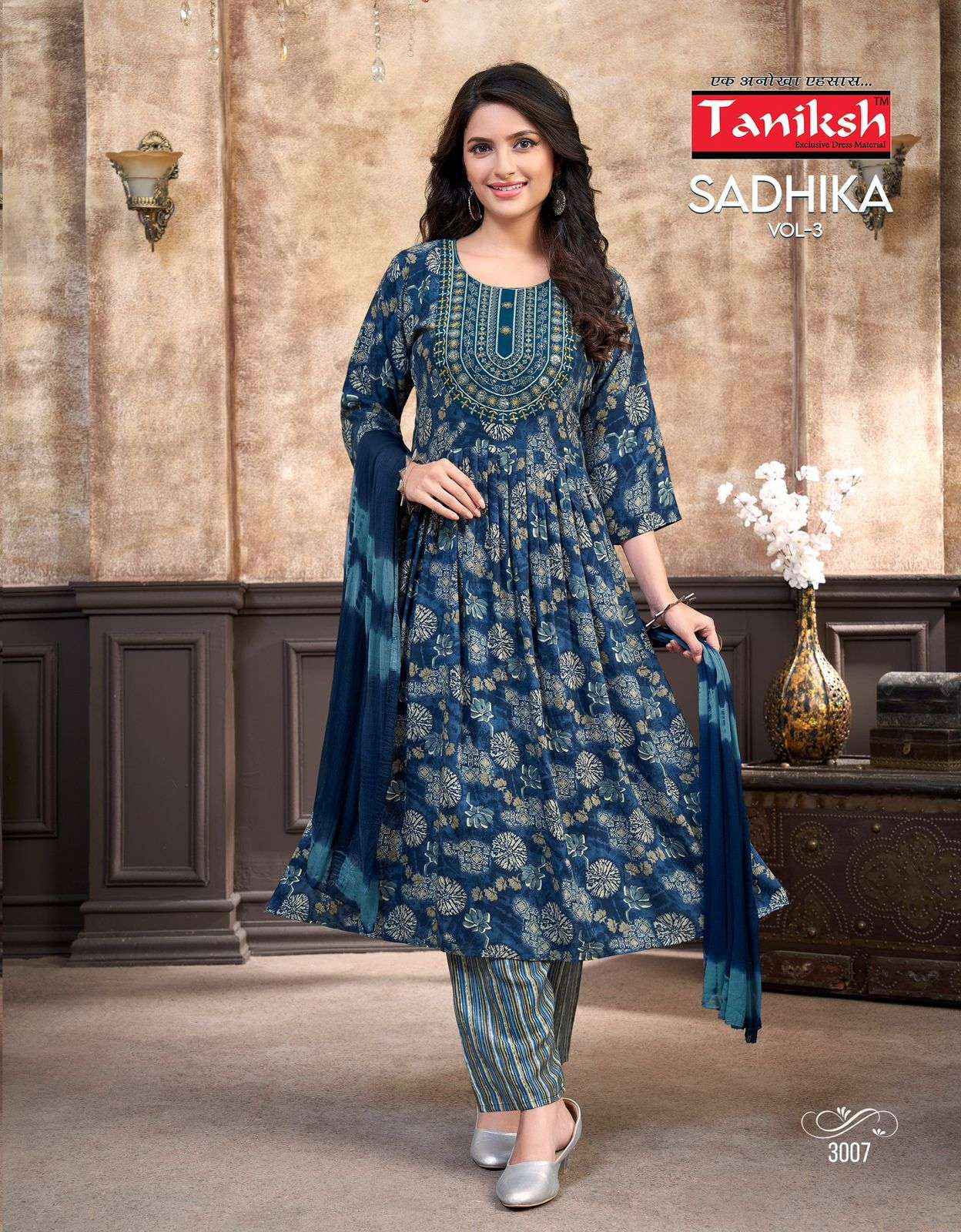 Taniksh Sadhika Vol 3 Rayon Kurti Combo 8 pcs Catalogue