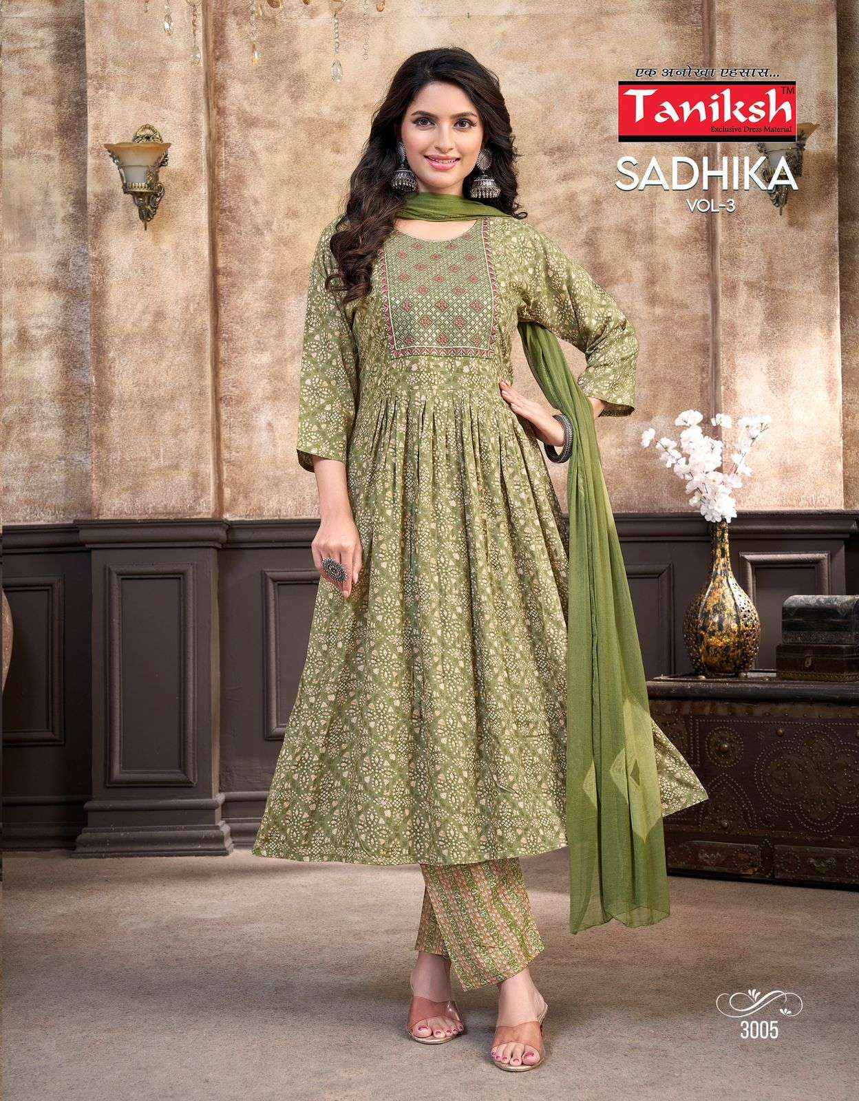 Taniksh Sadhika Vol 3 Rayon Kurti Combo 8 pcs Catalogue