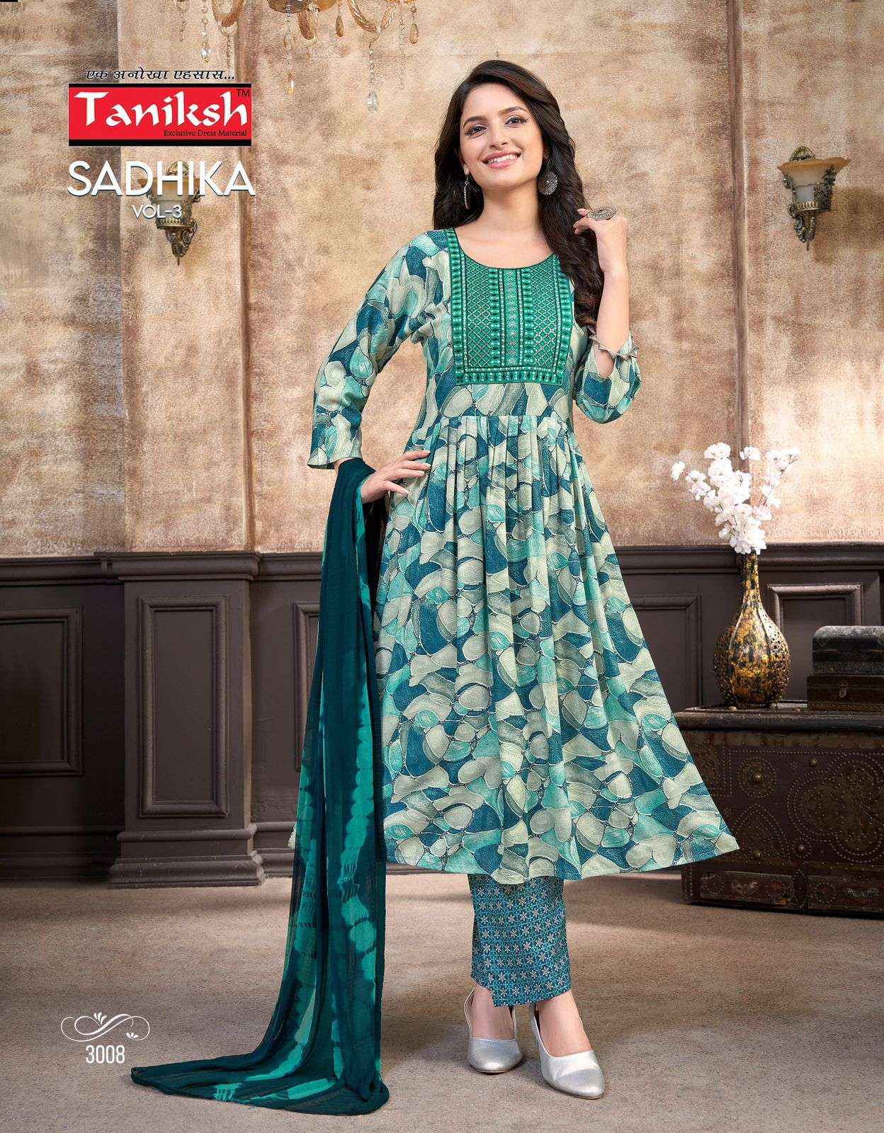 Taniksh Sadhika Vol 3 Rayon Kurti Combo 8 pcs Catalogue