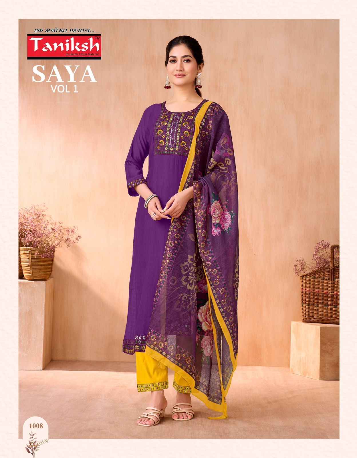 Taniksh Saya Vol 1 Vertical Kurti Combo 8 pcs Catalogue