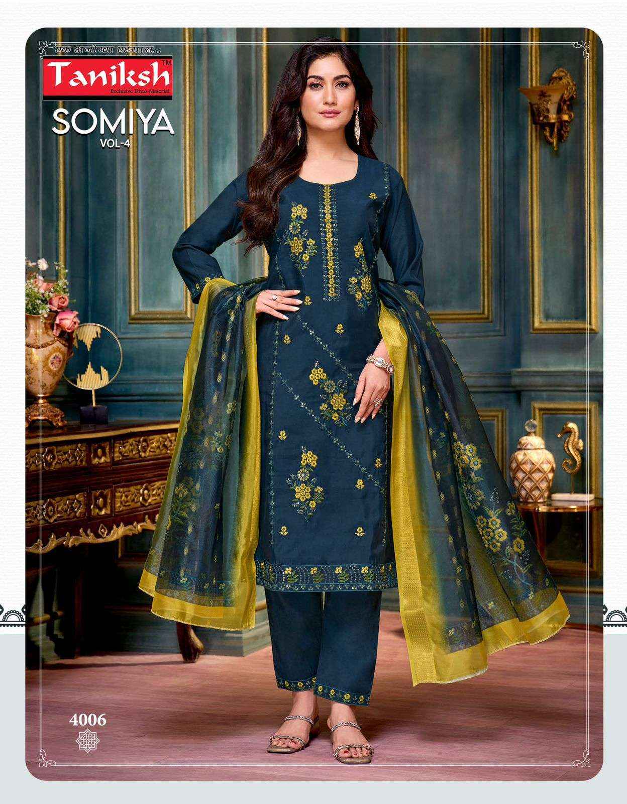 Taniksh Somiya Vol 4 Roman Silk Kurti Combo 8 pcs Catalogue