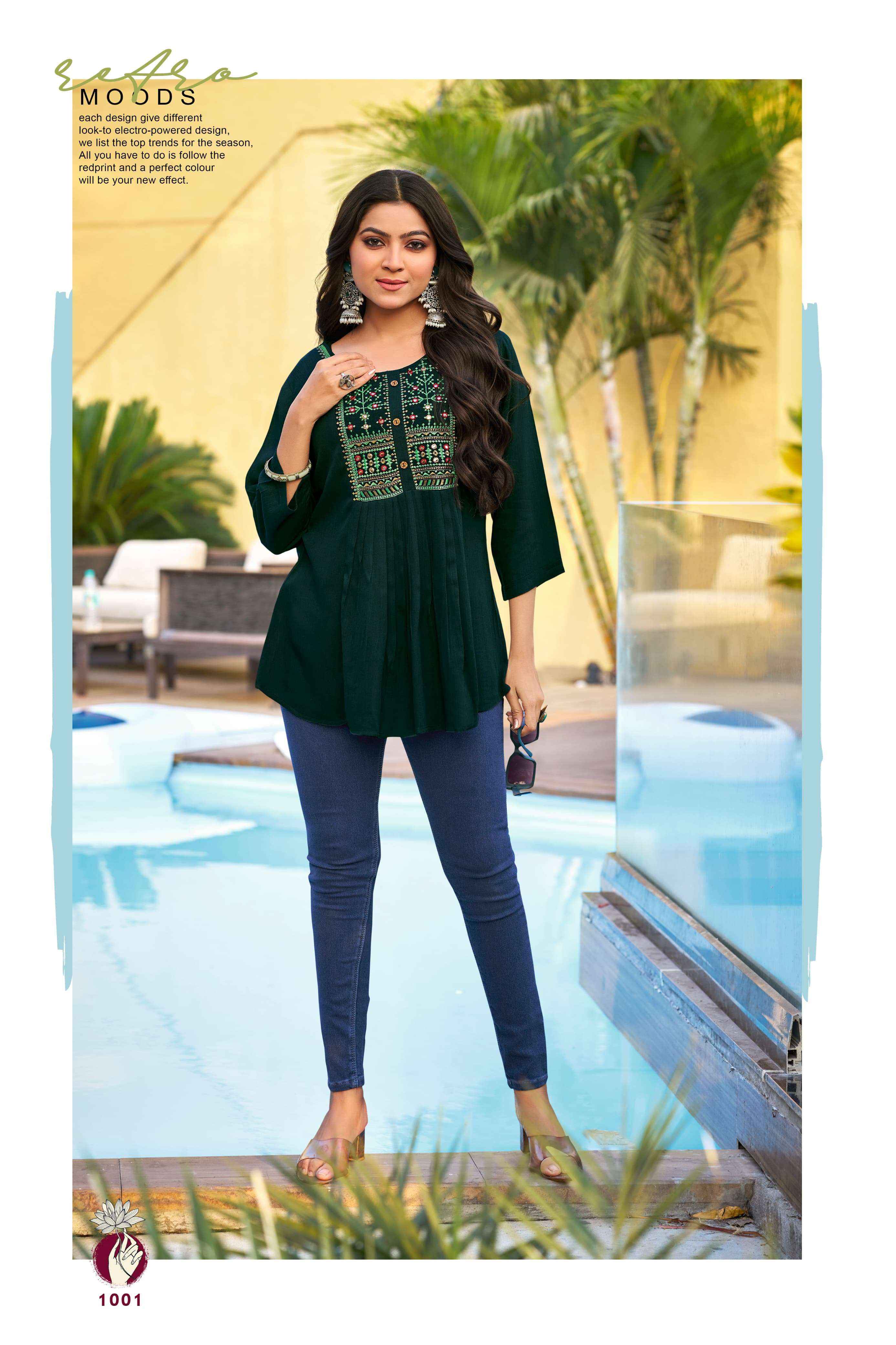 Tips & Tops Sana Vol 4 Rayon Top 8 pcs Catalogue