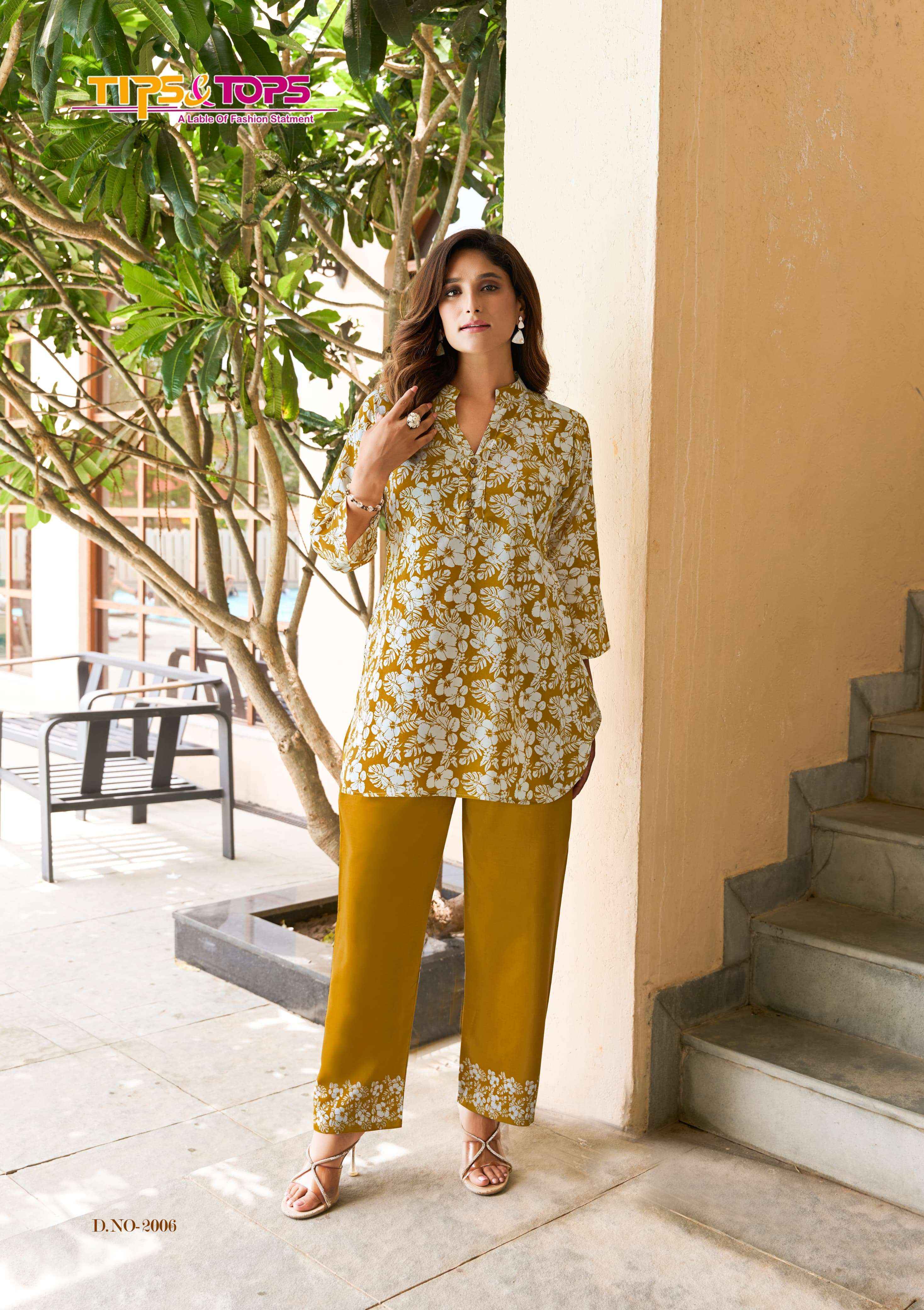 Tips & Tops Summer Beauty Vol 2 Rayon Kurti With Bottom 6 pcs Catalogue