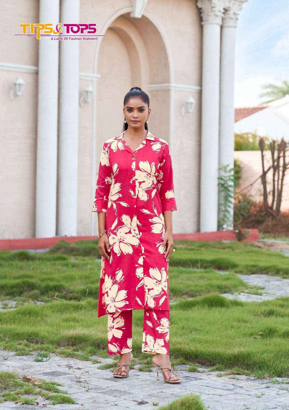 Tips & Tops Trendy Touch Vol 2 Rayon Co Ord Set 6 Pc Catalogue