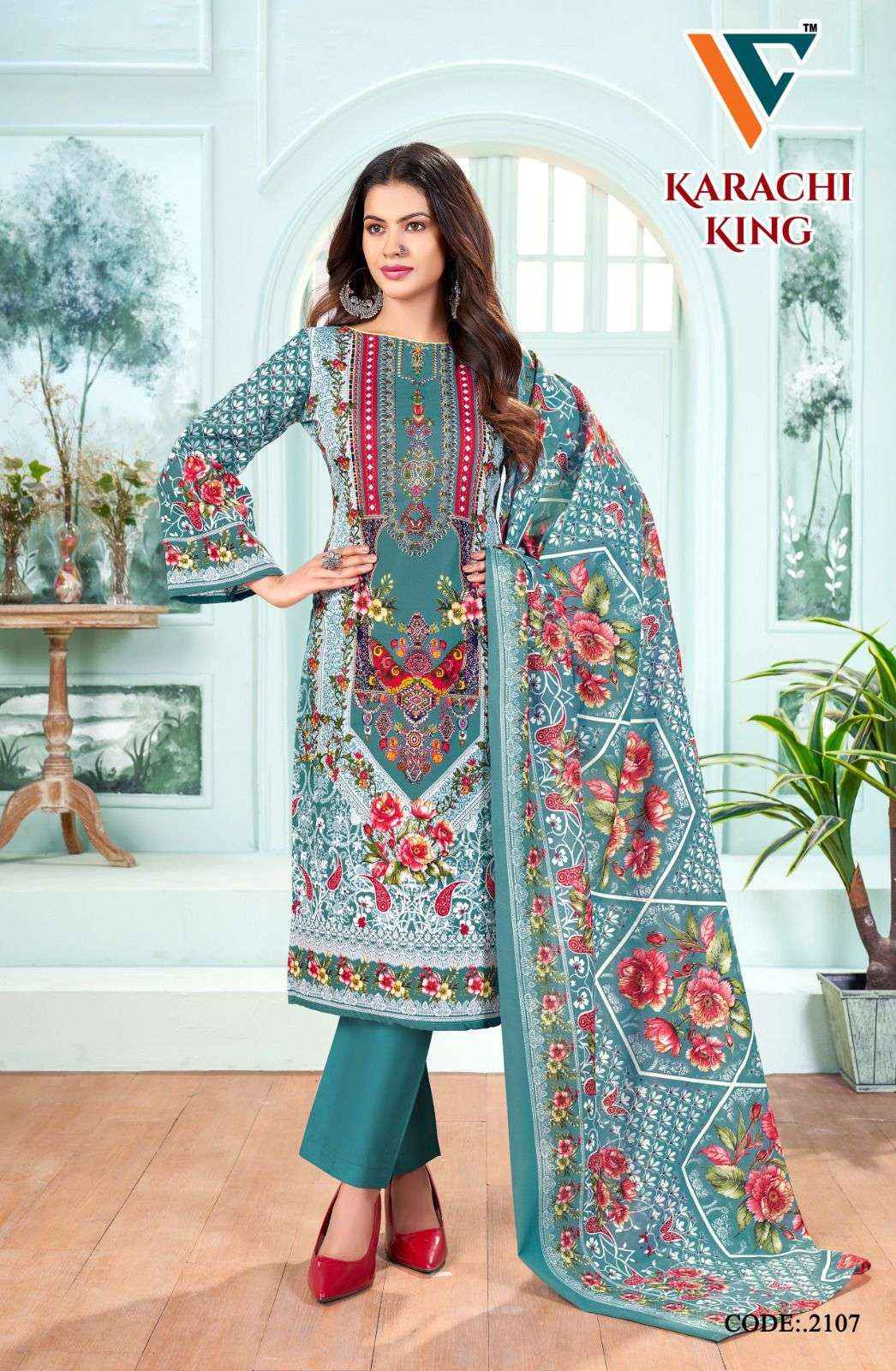 Vandana Creation Karachi King Vol 21 Cotton Dress Material 8 pcs Catalogue