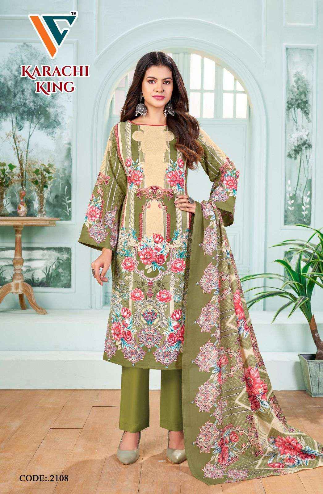 Vandana Creation Karachi King Vol 21 Cotton Dress Material 8 pcs Catalogue