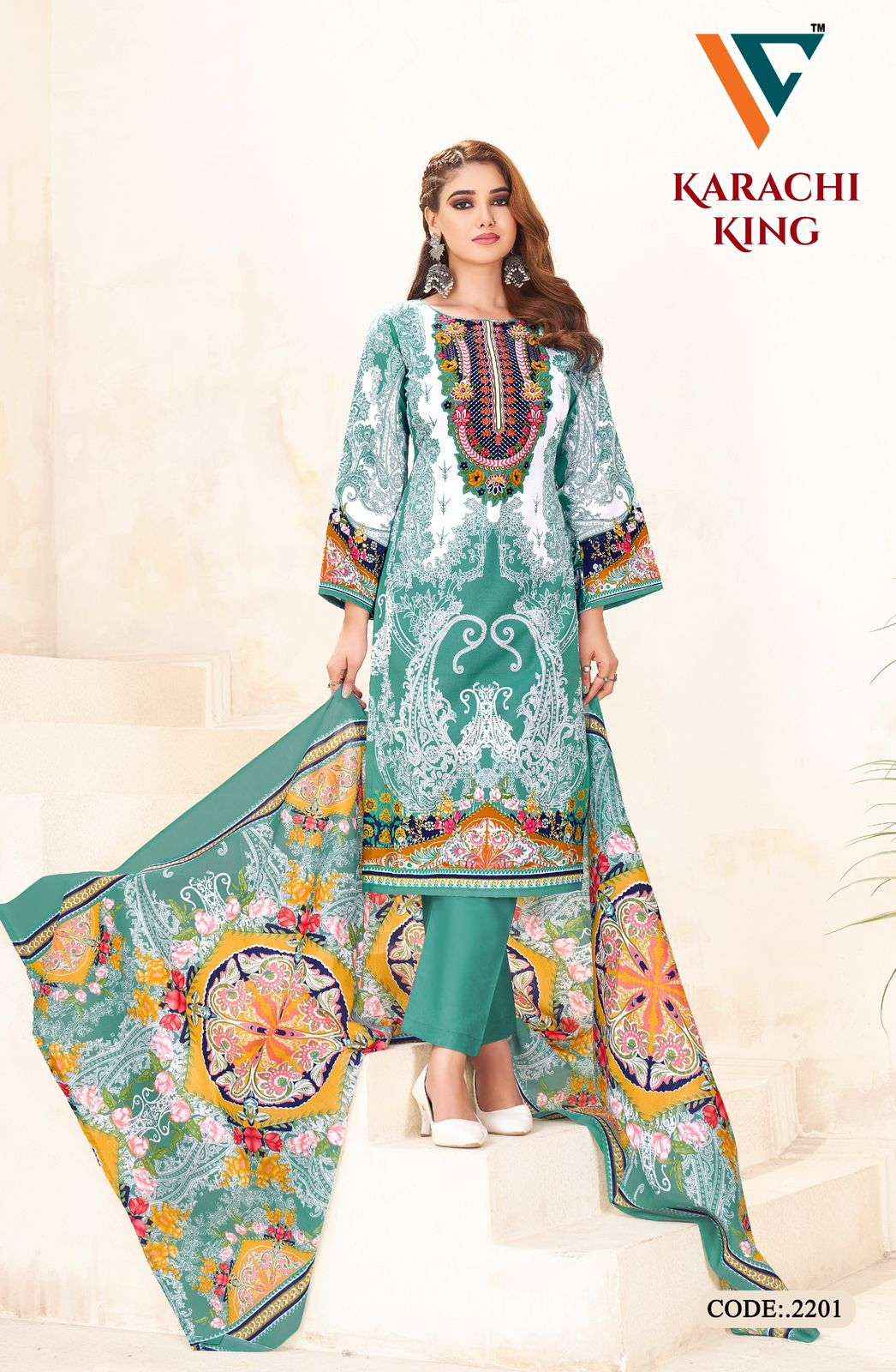 Vandana Creation Karachi King Vol 22 Cotton Dress Material