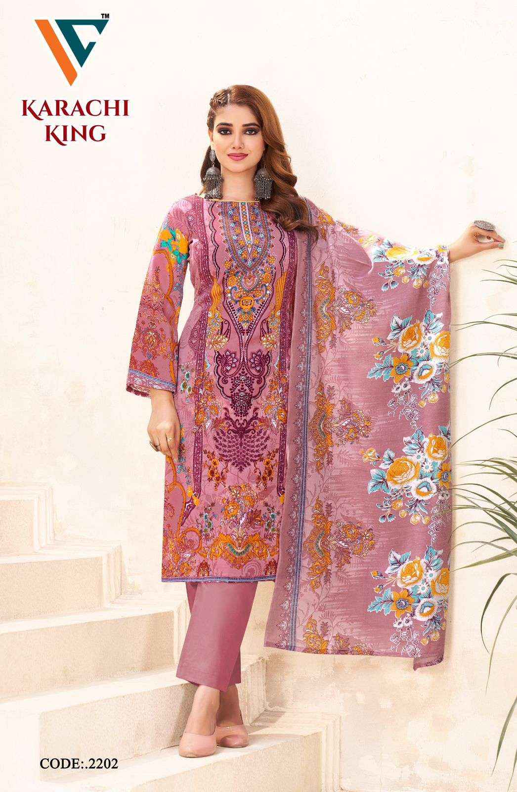 Vandana Creation Karachi King Vol 22 Cotton Dress Material