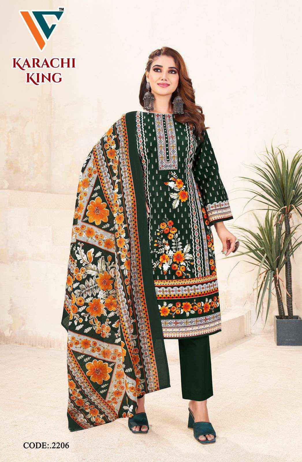 Vandana Creation Karachi King Vol 22 Cotton Dress Material