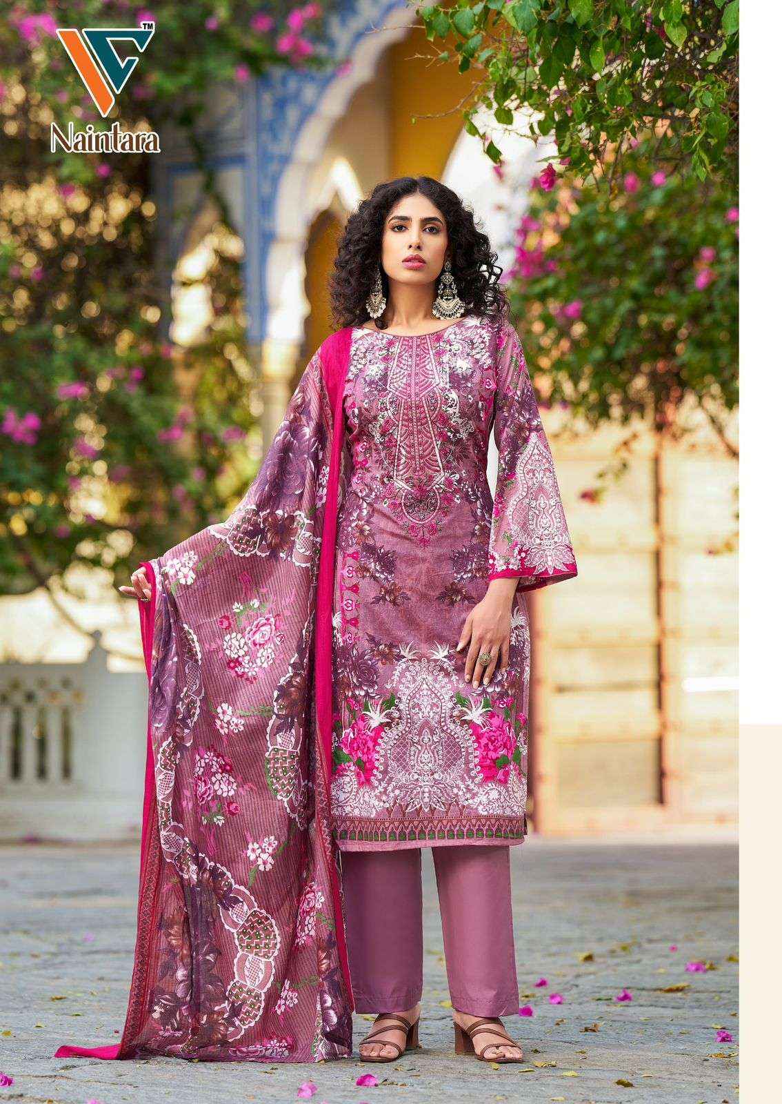 Vandana Creation Naintara Vol 1 Cotton Dress Material 8 pcs Catalogue