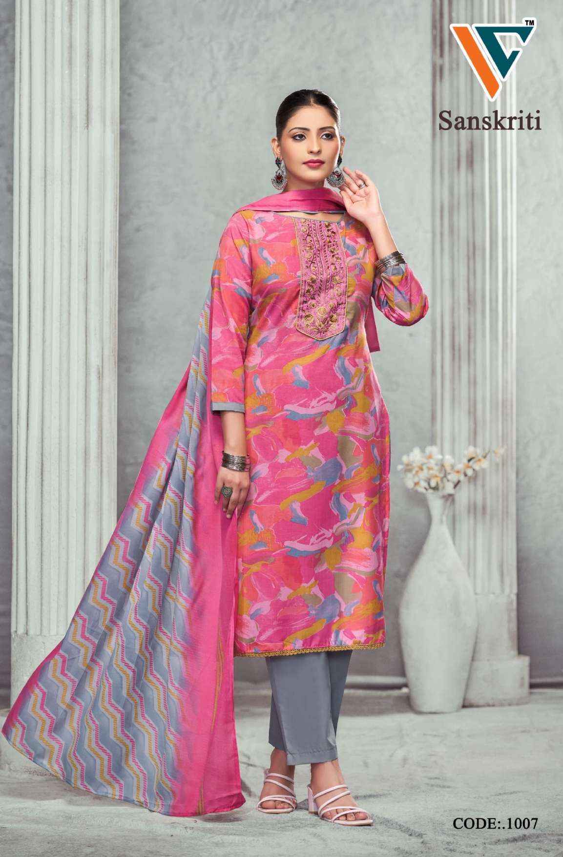 Vandana Creation Sanskriti‎ Vol 1 Cotton Dress Material 8 pcs Catalogue