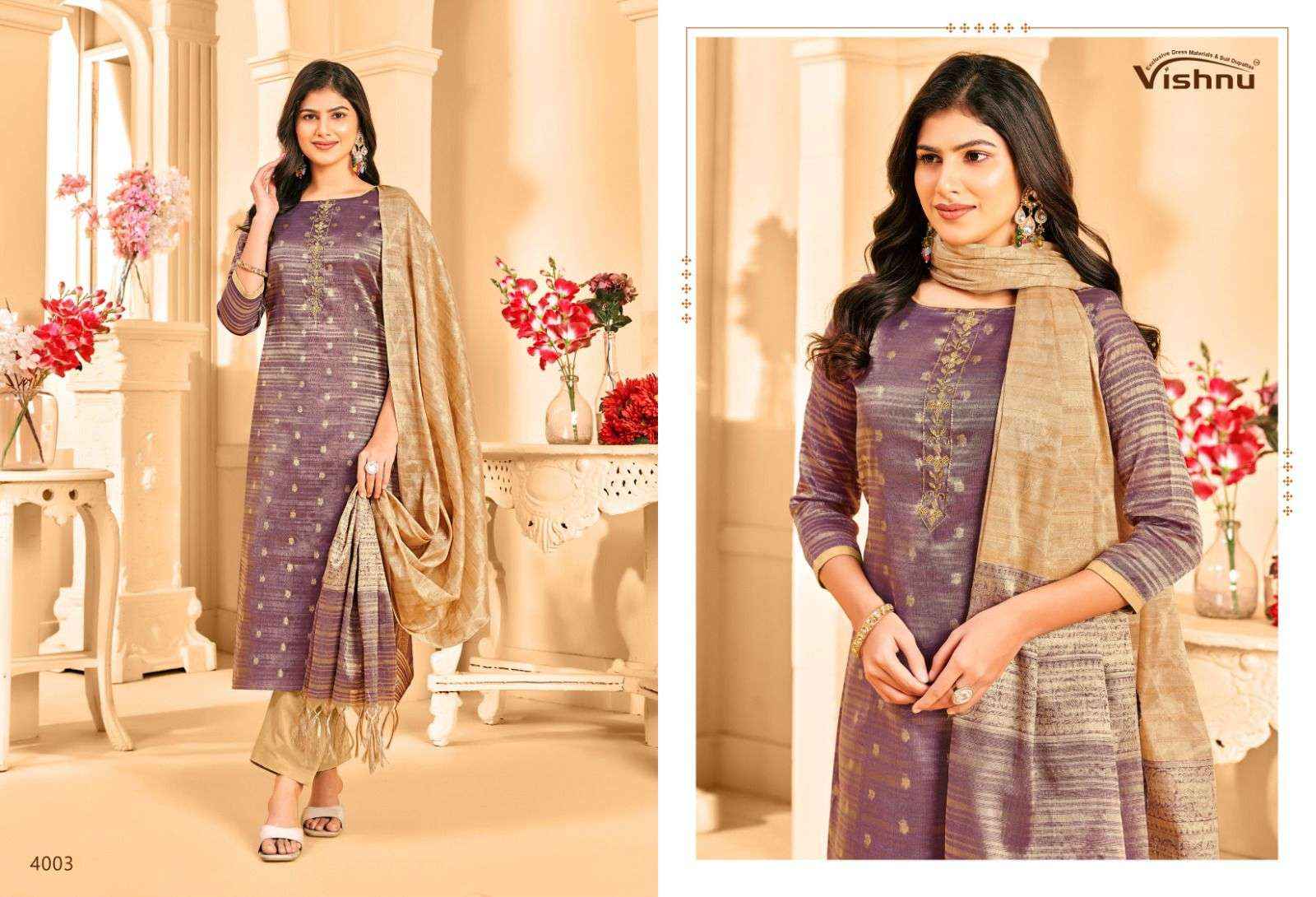 Vishnu Khanak Silk Dress Material 10 pcs Catalogue