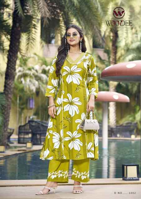 Woodee Payal Rayon Co-Ord Set 6 pcs Catalogue