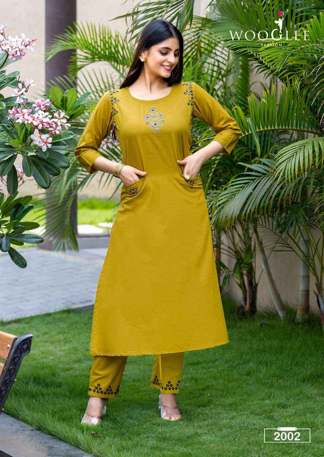 Wooglee Malvika Cotton Kurti With Bottom 6 pcs Catalogue