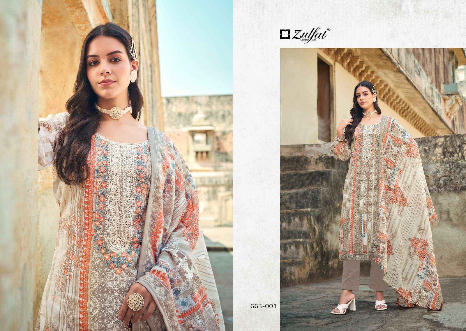 Zulfat Gulnaaz Vol 5 Cotton Dress Material 8 pcs Catalogue