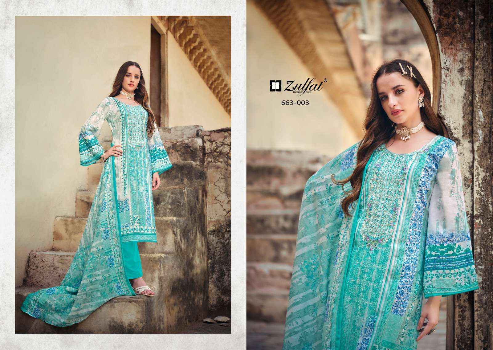 Zulfat Gulnaaz Vol 5 Cotton Dress Material 8 pcs Catalogue