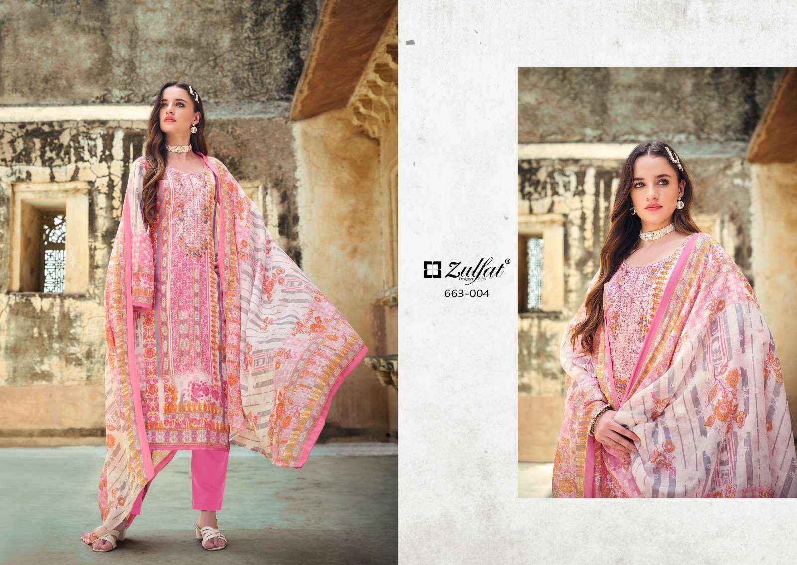 Zulfat Gulnaaz Vol 5 Cotton Dress Material 8 pcs Catalogue