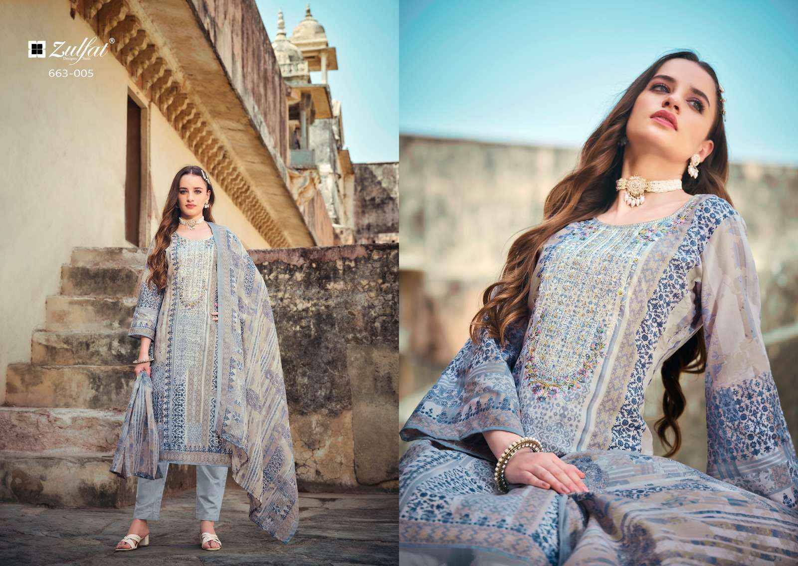 Zulfat Gulnaaz Vol 5 Cotton Dress Material 8 pcs Catalogue